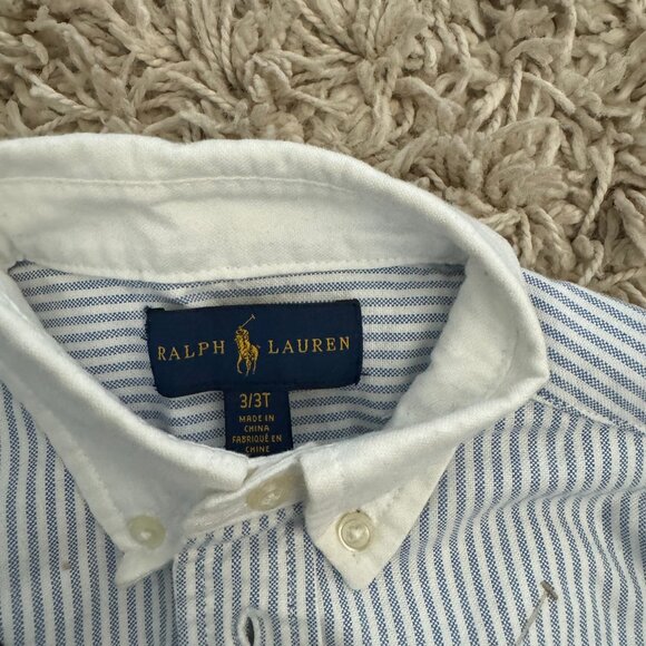 Ralph Lauren Boys Dress Shirt - Size 3t. Perfect condition! - Picture 3 of 4